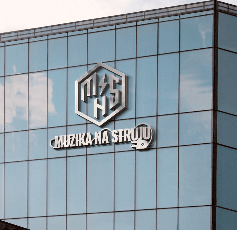 Muzika Na Struju - Logo Dizajn 2 Mokap 2