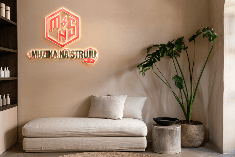 Muzika Na Struju - Logo Dizajn 3 mokap 4